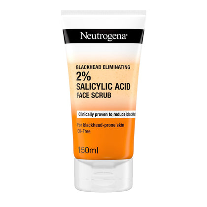 Neutrogena front packaging showing tube and brand for clear blackhead-focused cleansing