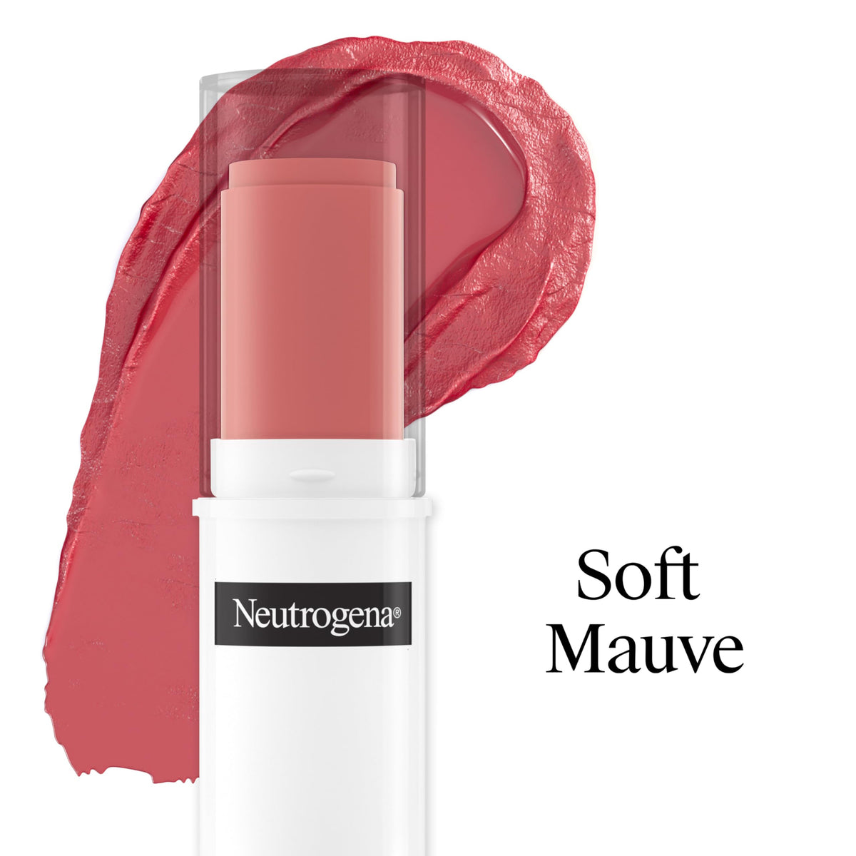 Neutrogena blush stick applied with fingertip for effortless blending