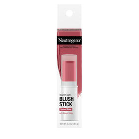 Neutrogena blush stick front packaging shows Spiced Rose shade and portable design
