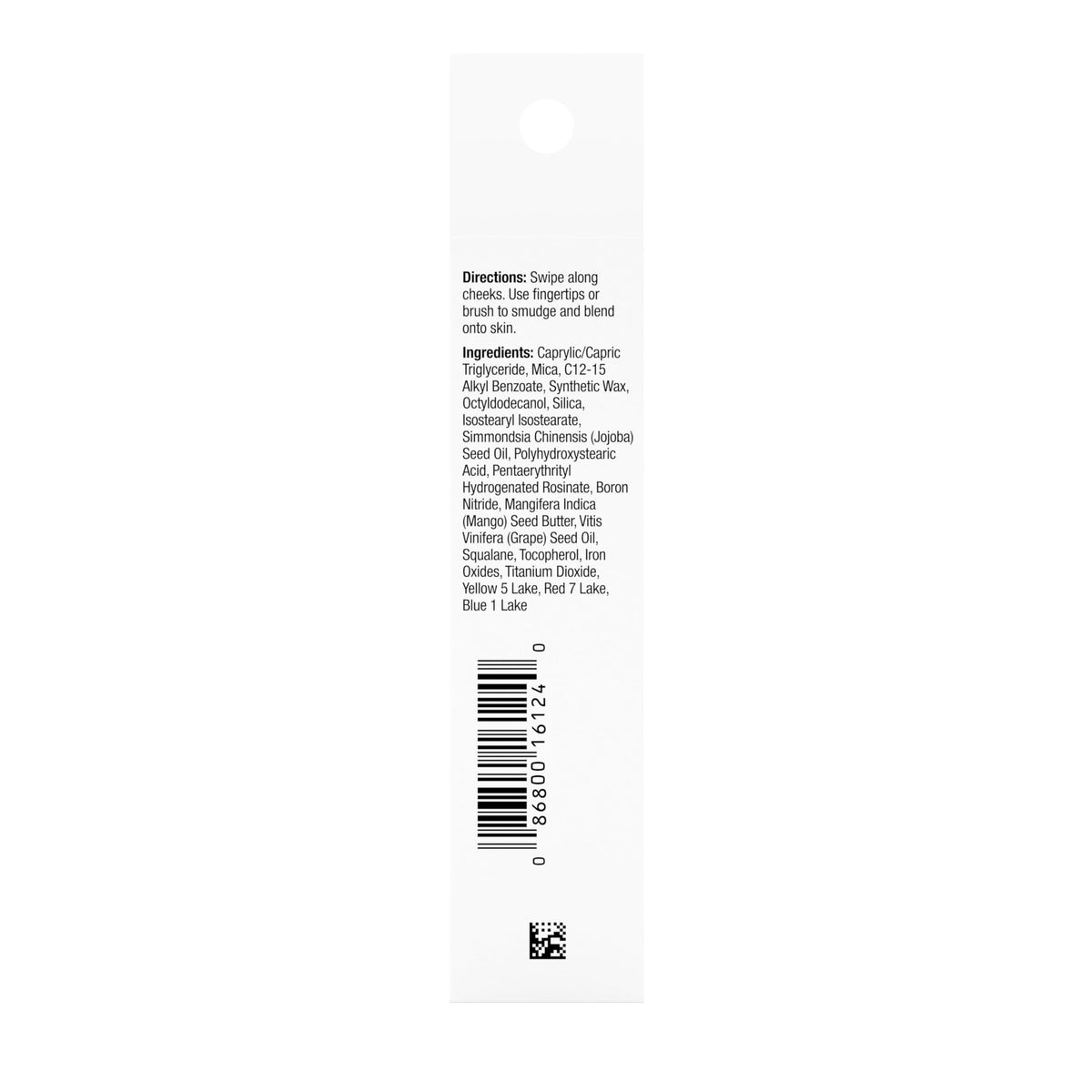 Neutrogena blush stick inside makeup bag for on-the-go touch-ups and convenience