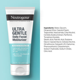 neutrogena bottle staged on bathroom shelf suggesting daily skincare use