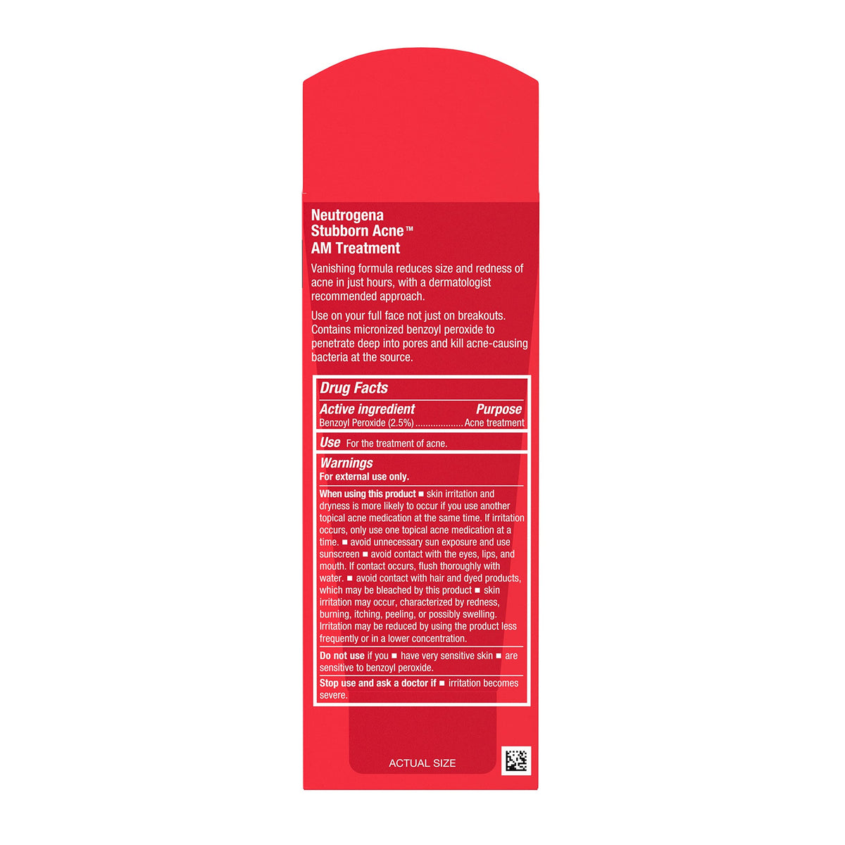 Neutrogena tube in bathroom lifestyle scene, implies everyday morning routine convenience