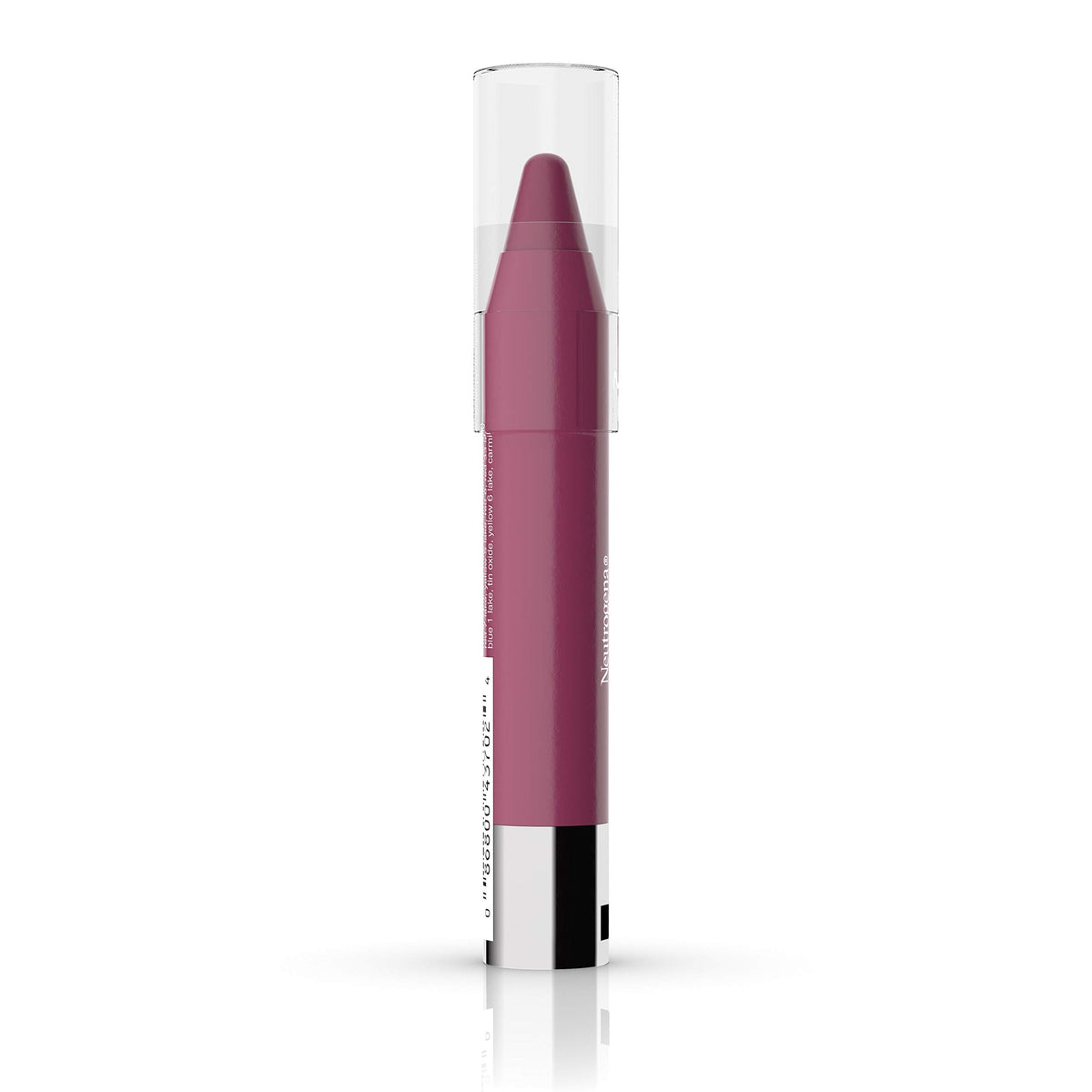 Neutrogena open cap profile revealing stick tip and tidy, travel-safe design