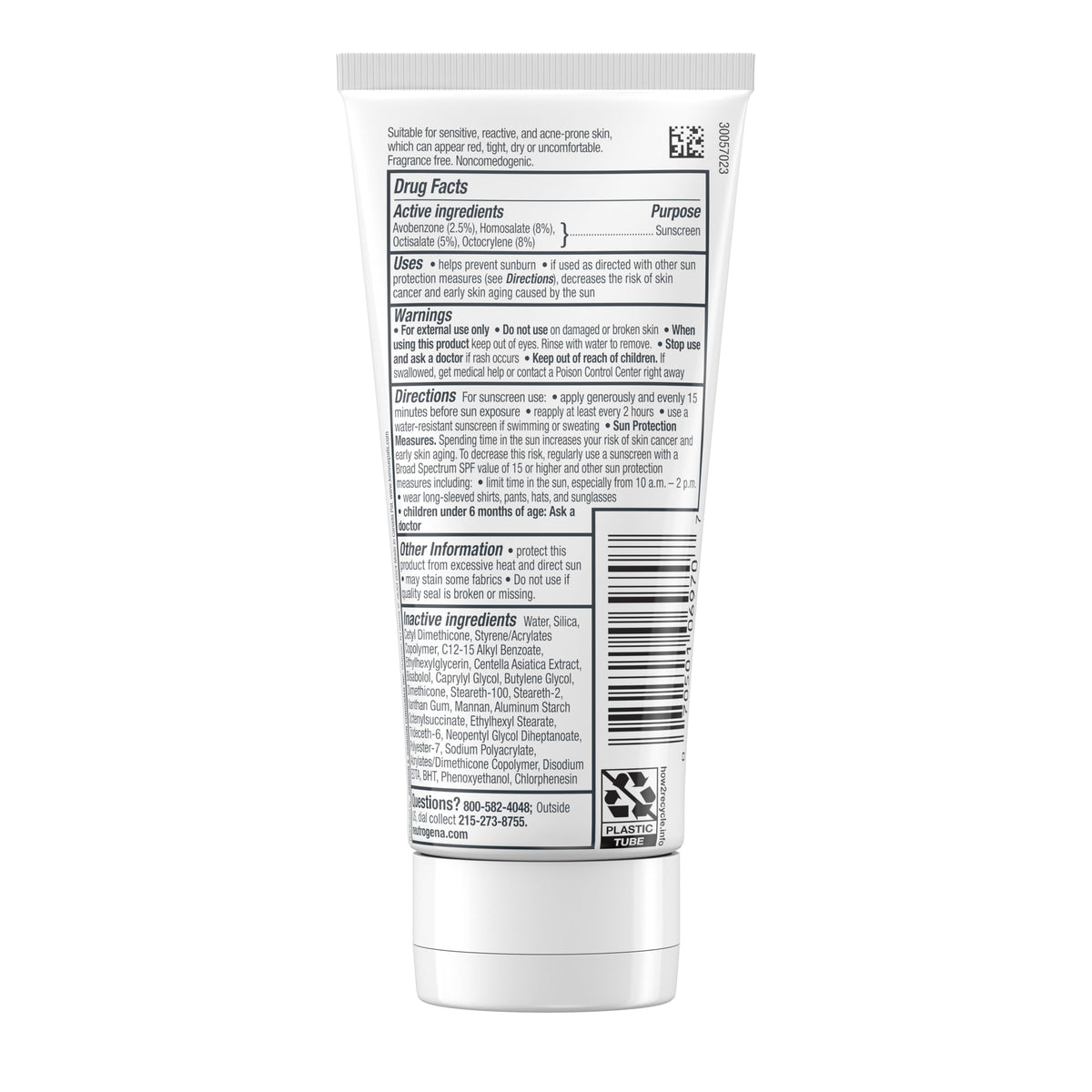 Neutrogena broad-spectrum SPF 30 graphic communicating sun protection