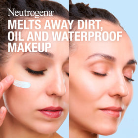 Neutrogena balm texture close-up showing rich melting formula benefit