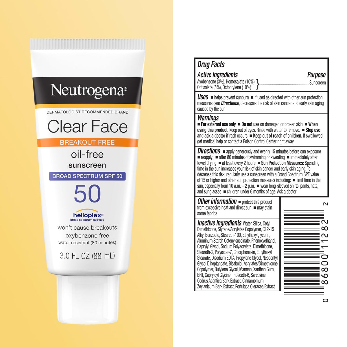 Neutrogena clear face in a gym bag ready for use showing convenience for active lifestyles