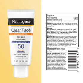 Neutrogena clear face in a gym bag ready for use showing convenience for active lifestyles
