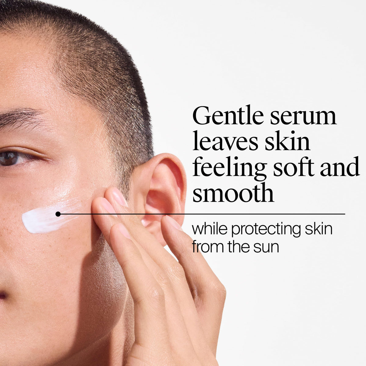 Neutrogena serum texture close-up illustrating lightweight, fast-absorbing finish
