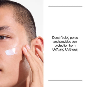 Neutrogena clear face texture close-up showing lightweight, non-greasy finish and quick absorption