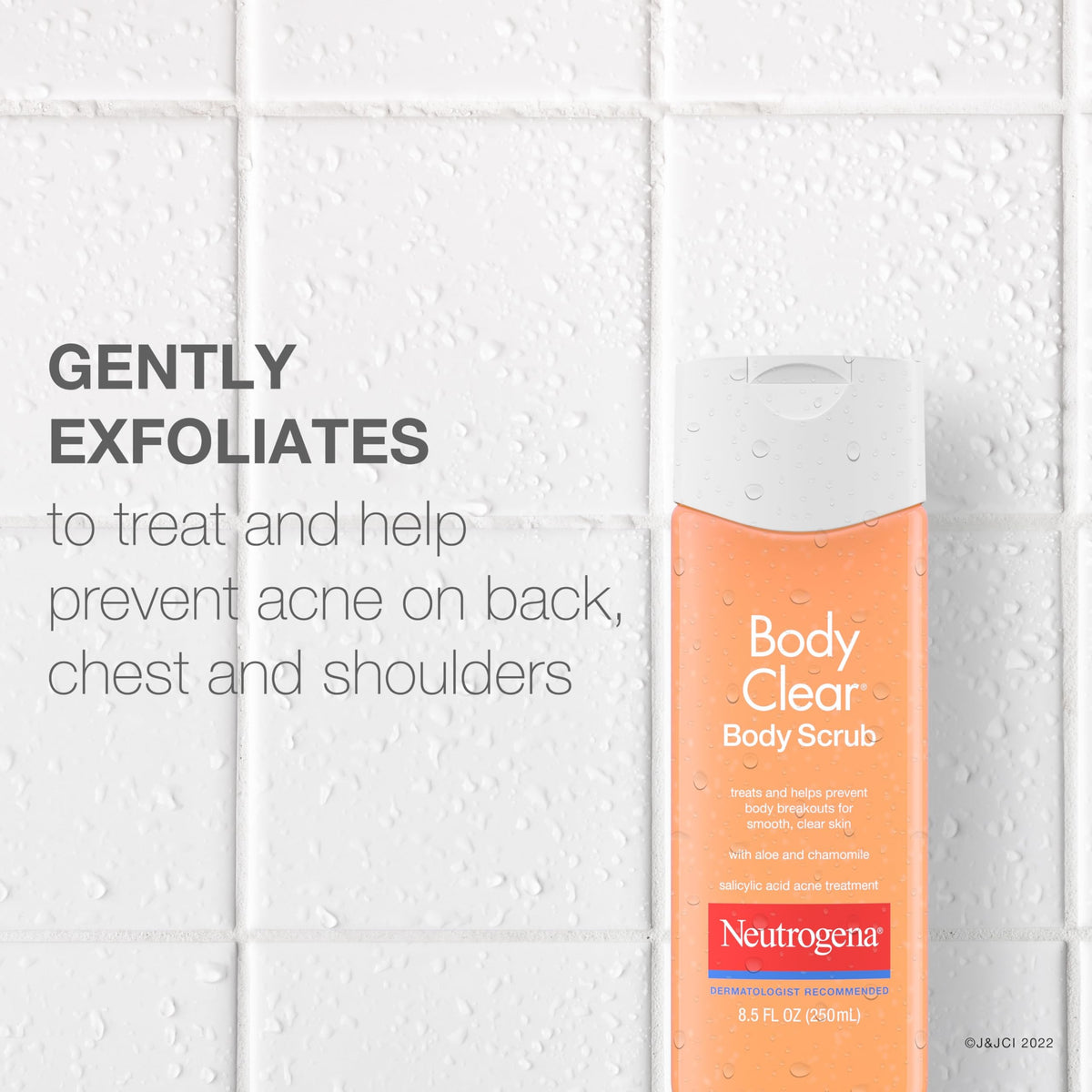 neutrogena close-up of exfoliating beads highlighting gentle physical exfoliation