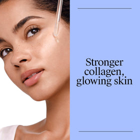 Neutrogena Collagen Bank dropper releasing serum, highlighting quick-absorbing texture and glow