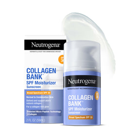 Neutrogena front packaging showing SPF moisturizer and travel cleanser for daily protection