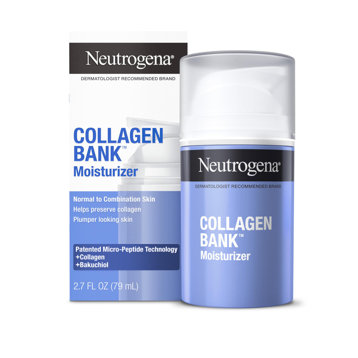 Neutrogena front packaging showing bottle and label for easy identification and benefits