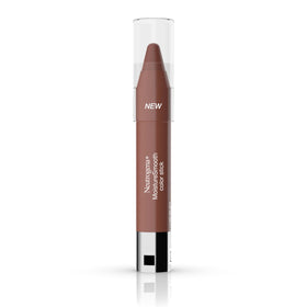 Neutrogena MoistureSmooth Color Stick front view showing twist-up and creamy nude shade benefit