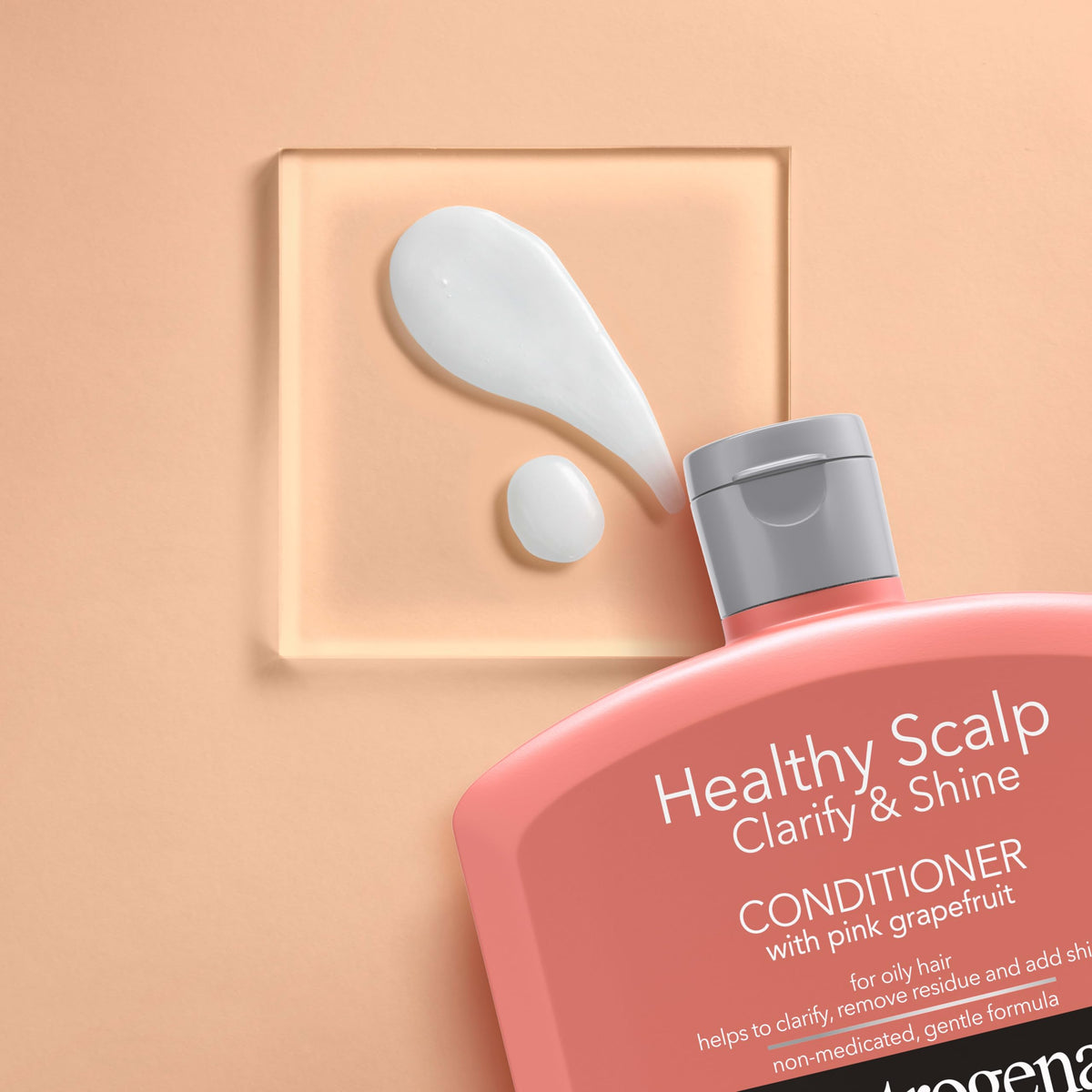 Neutrogena before and after on color-treated hair, reveals improved shine and manageability