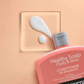 Neutrogena before and after on color-treated hair, reveals improved shine and manageability
