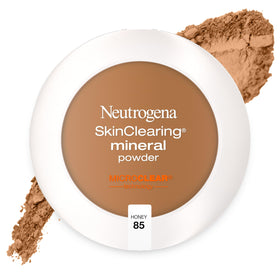 Neutrogena compact front view showing Honey 85 shade and slim portable design
