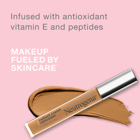 Neutrogena concealer open cap with cream dispensed for easy application benefit