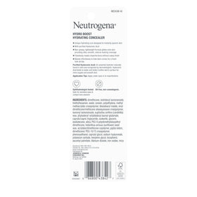 Neutrogena concealer shades lineup display illustrating available color matching options