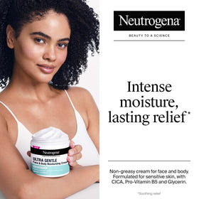 Neutrogena cream texture close-up highlighting smooth, non-greasy feel