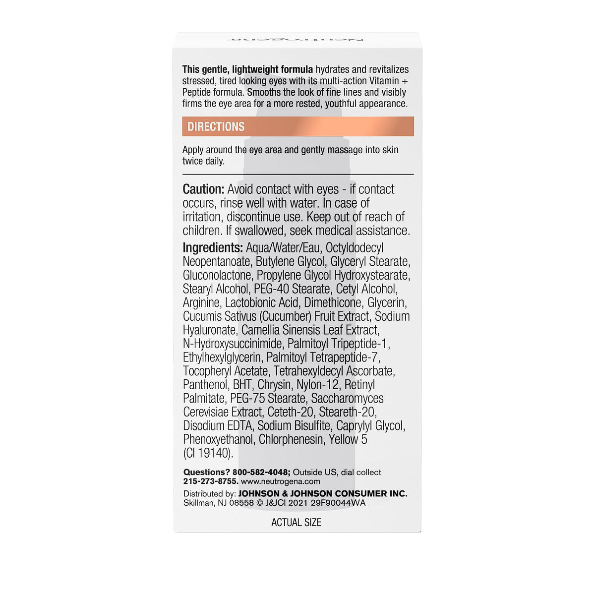 Neutrogena dermatologist-tested badge visual reassuring safety for sensitive eyes
