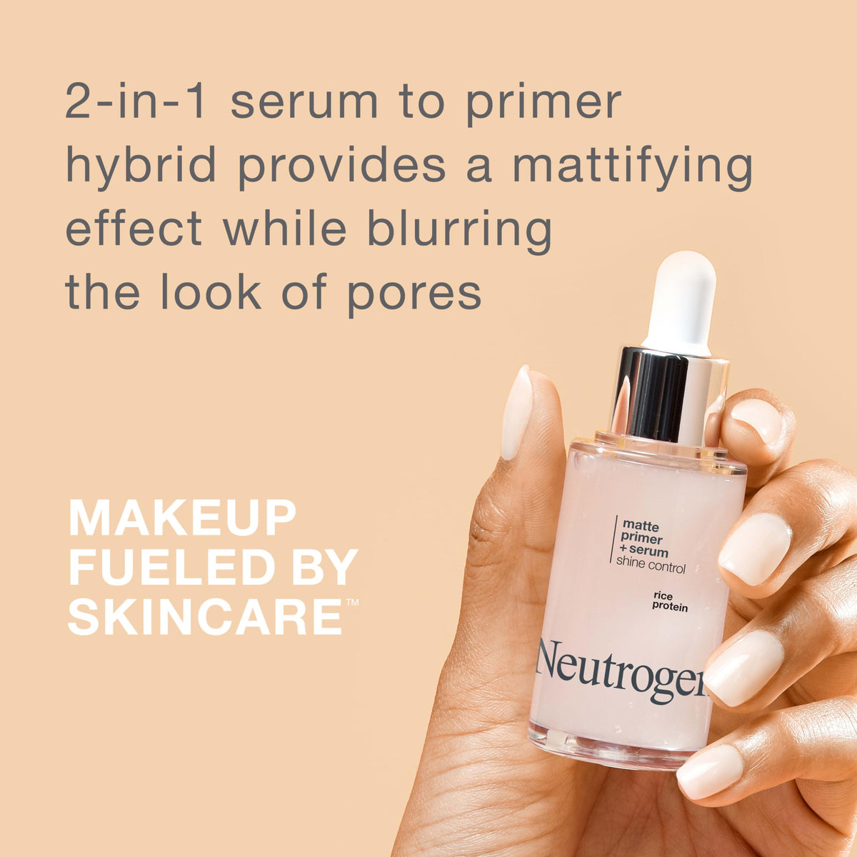 neutrogena pump dispensing silky serum texture for easy application