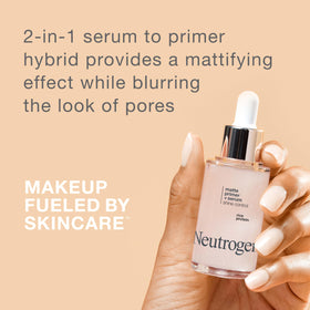 neutrogena pump dispensing silky serum texture for easy application