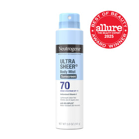 Neutrogena dry-touch texture close-up demonstrating matte, non-greasy finish