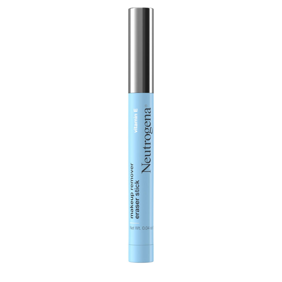 Neutrogena eraser stick front packaging shows compact portable design benefit