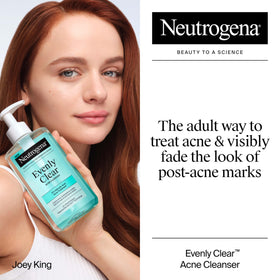 Neutrogena back label with ingredients and usage directions, transparency benefit