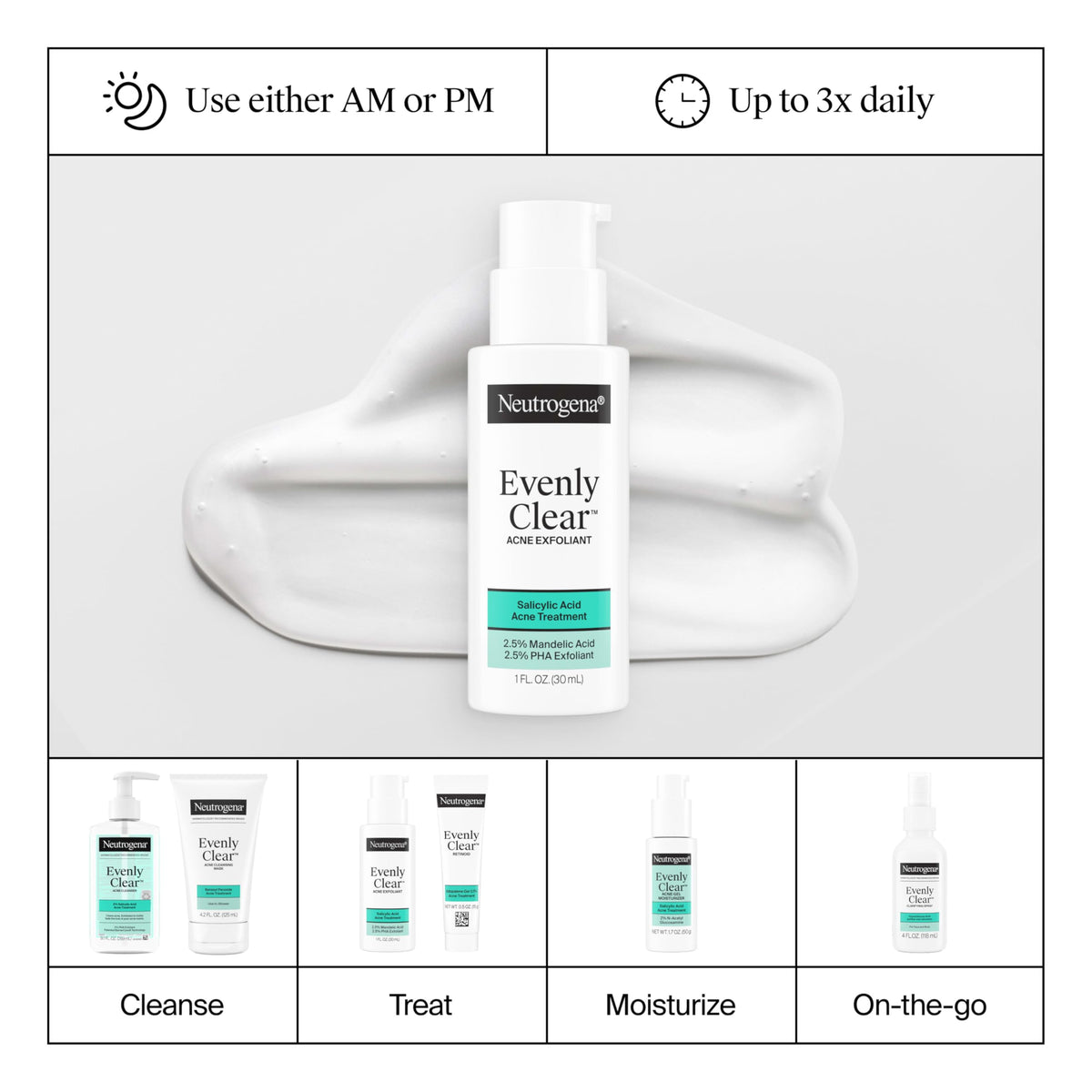 Neutrogena bottle on bathroom counter suggesting seamless skincare integration
