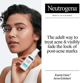 Neutrogena serum texture on skin demonstrates fast-absorbing, lightweight feel