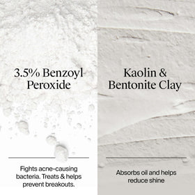 Neutrogena bentonite and kaolin clay powders highlighting purifying ingredients