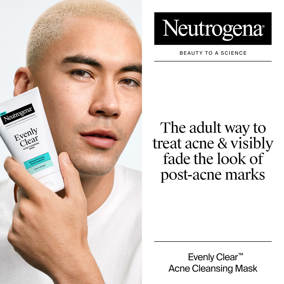 Neutrogena close-up cream texture showing smooth clay consistency and absorbency