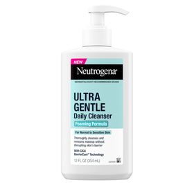 Neutrogena front bottle view showing gentle cleanser and benefits