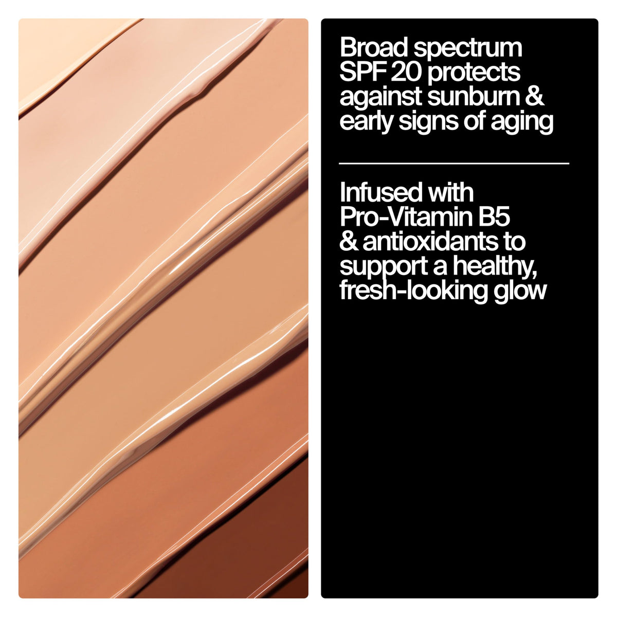 Neutrogena foundation being applied with brush for even, buildable coverage
