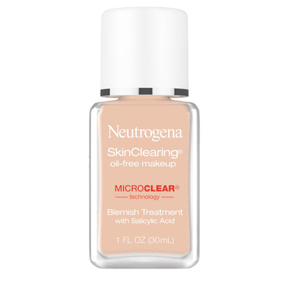 Neutrogena bottle front view showing product and shade Buff 30 benefit coverage