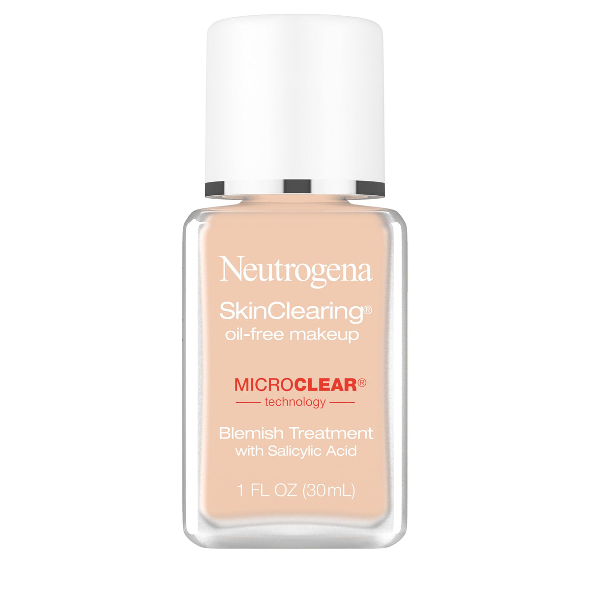 Neutrogena front packaging showing product and shade, clear cosmetic benefit