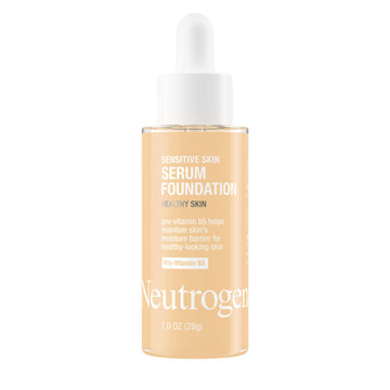 Neutrogena bottle front packaging showing shade and clean design benefit