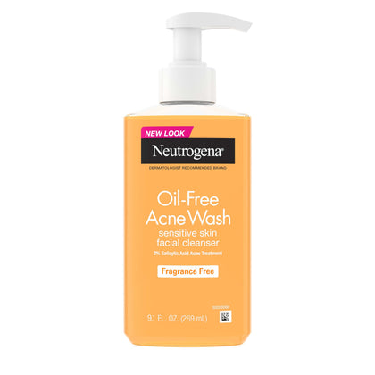 Neutrogena front bottle showing label and benefit for clearer skin