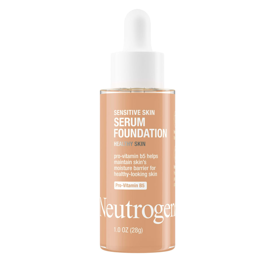 Neutrogena front bottle Medium 02 showing label and shade benefit