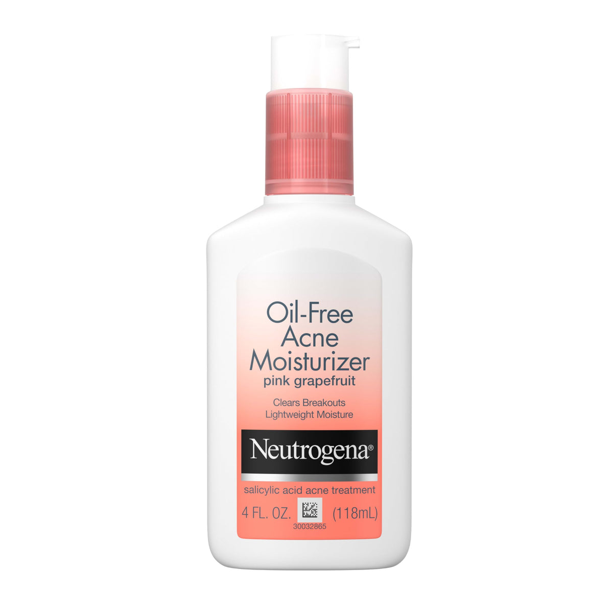 Neutrogena front bottle showing pink grapefruit and clear hydration benefit