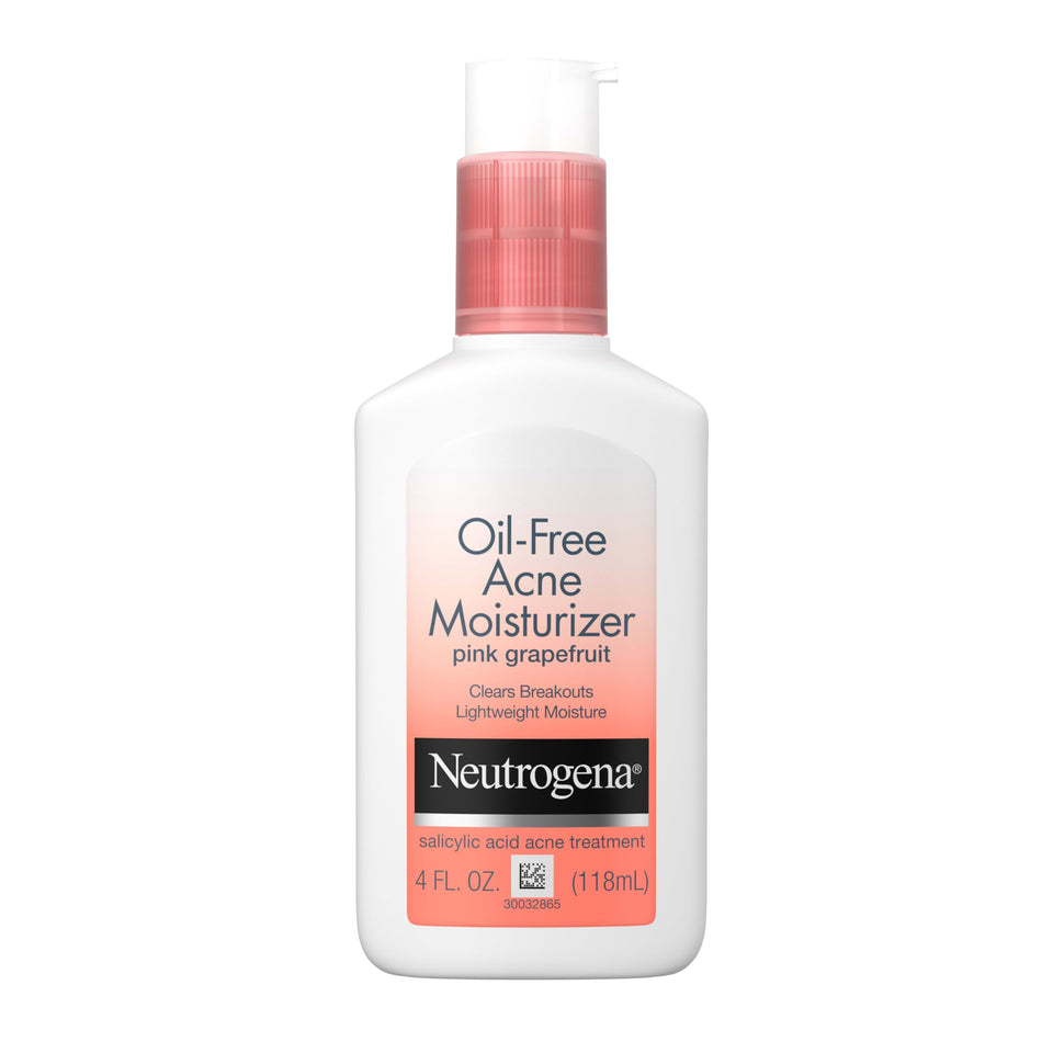 Neutrogena front bottle showing pink grapefruit and clear hydration benefit