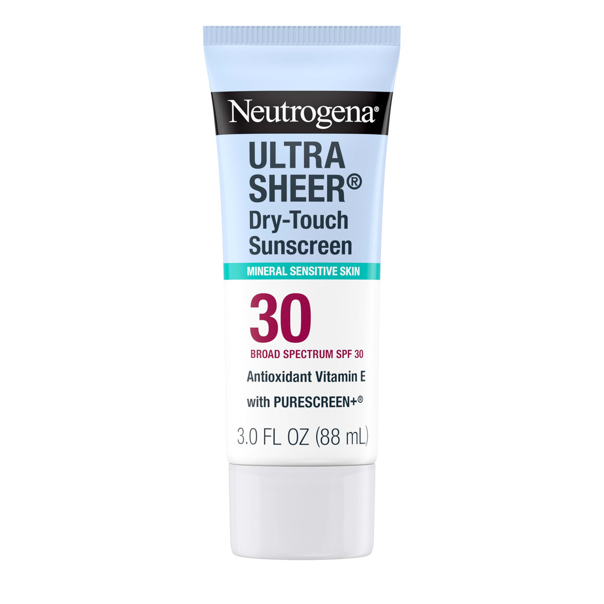Neutrogena front packaging showing travel-size bottle and SPF benefit
