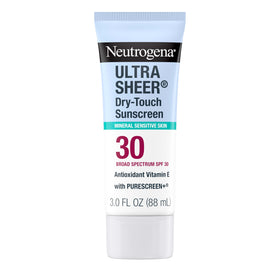 Neutrogena front packaging showing travel-size bottle and SPF benefit