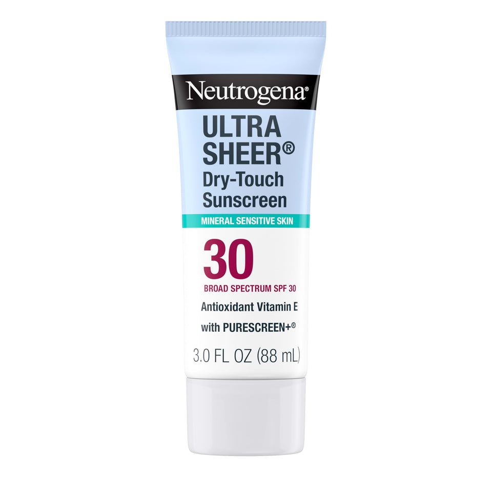 Neutrogena front packaging showing travel-size bottle and SPF benefit