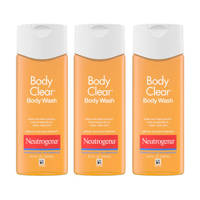 Neutrogena front packaging 3-pack showing bottles and clarity benefit