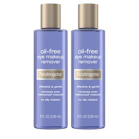 Neutrogena front packaging showing twin bottles and clear labeling, gentle removal benefit