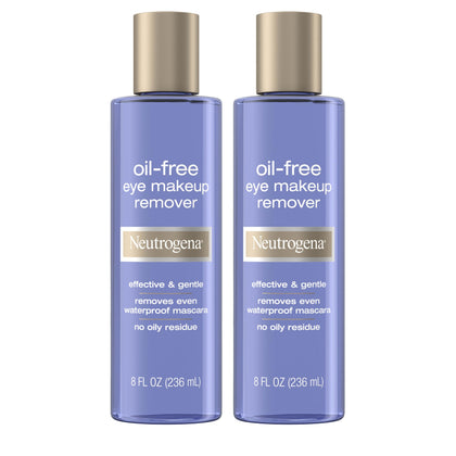 Neutrogena front packaging showing twin bottles and clear labeling, gentle removal benefit