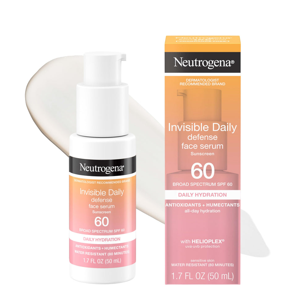 Neutrogena front packaging showing SPF 60 for daily face protection